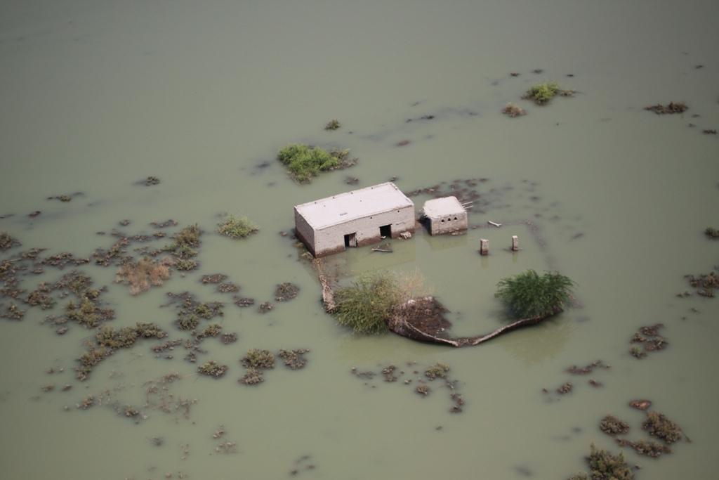 A flood-affected home in rural Pakistan, from ADS's Humanitarian Response work.